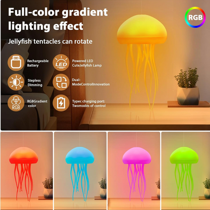 Multicolor LED Jellyfish Lamp