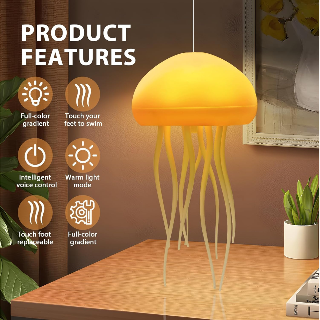 Multicolor LED Jellyfish Lamp