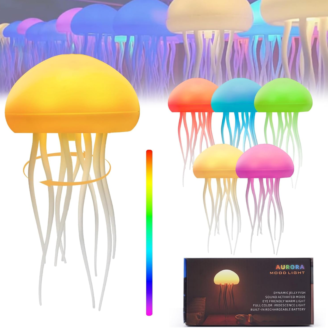 Multicolor LED Jellyfish Lamp